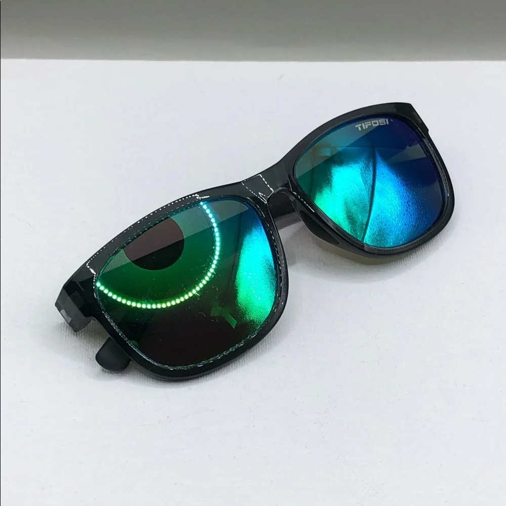 Tifosi Optics Swank Sunglasses Semi Sheer Smoke Frame Mirror Sunglasses UNISEX